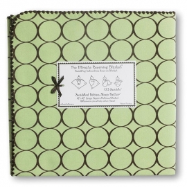 SwaddleDesigns (США) Фланелевая пеленка для новорожденного Lime w/BR Mod C